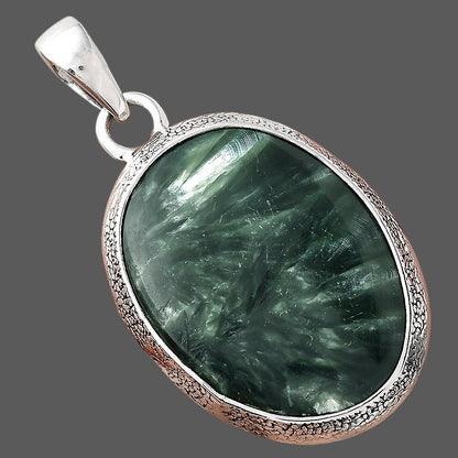 Natural Russian Seraphinite Pendant P-1538 SDP156030