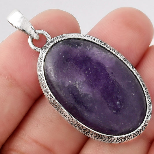 Natural Purple Lepidolite Pendant P-1538 SDP156035
