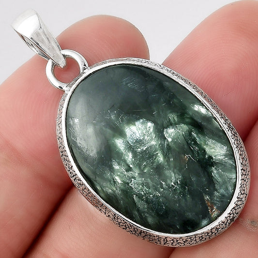 Natural Russian Seraphinite Pendant P-1538 SDP156036