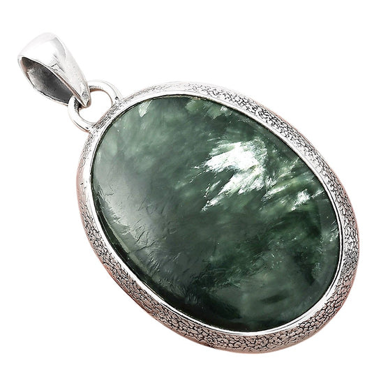 Natural Russian Seraphinite Pendant P-1538 SDP156042