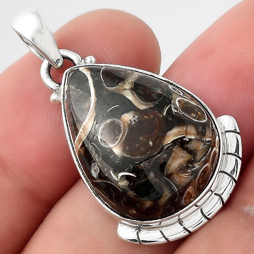 Natural Turtella Jasper - USA Pendant P-1415 SDP156050
