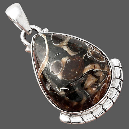 Natural Turtella Jasper - USA Pendant P-1415 SDP156050
