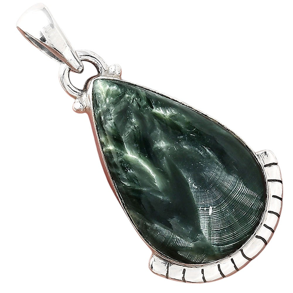 Natural Russian Seraphinite Pendant P-1415 SDP156053