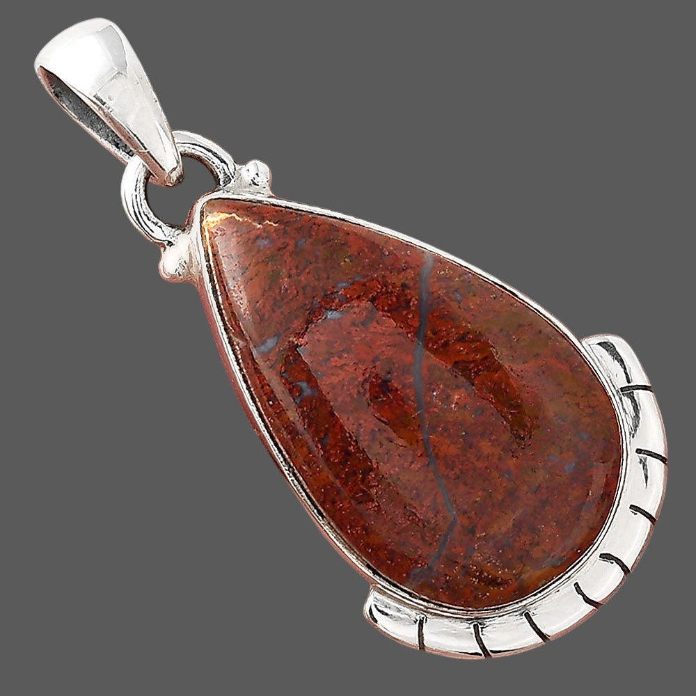 Natural Red Moss Agate Pendant P-1415 SDP156057