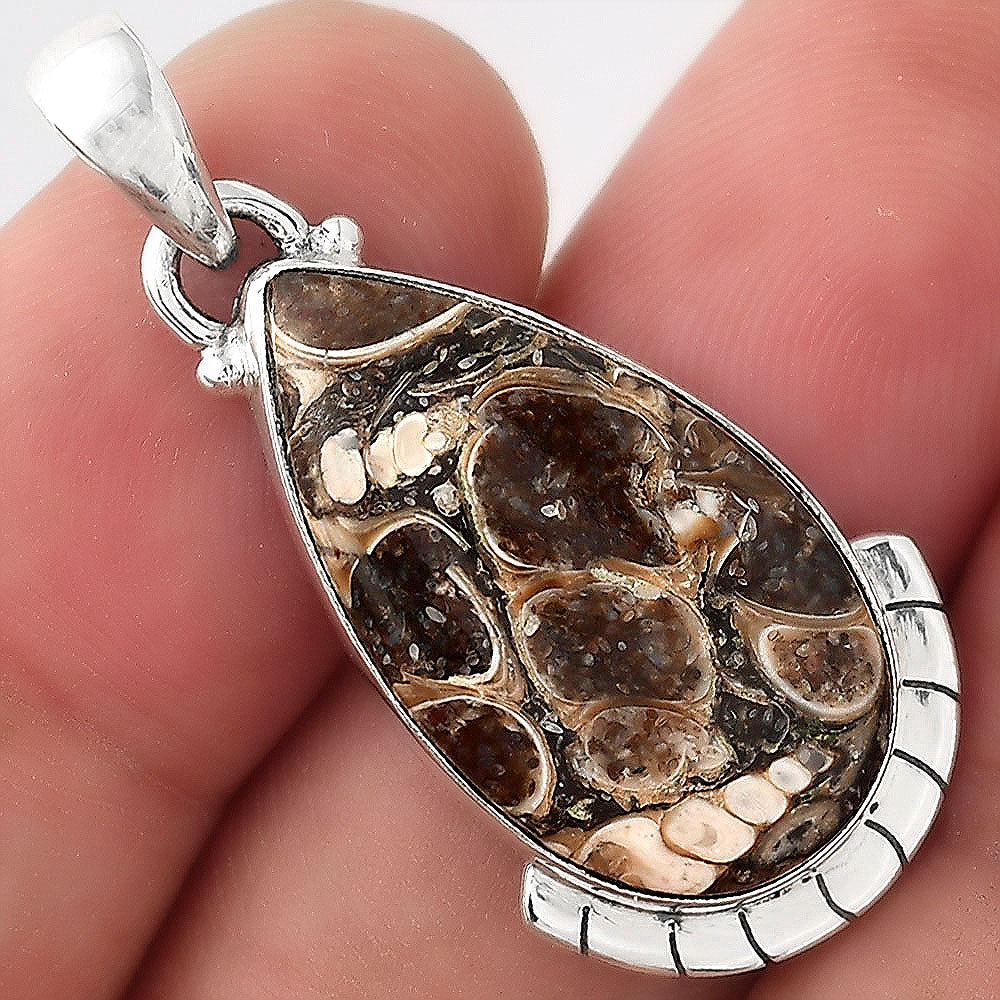 Natural Turtella Jasper - USA Pendant P-1415 SDP156060
