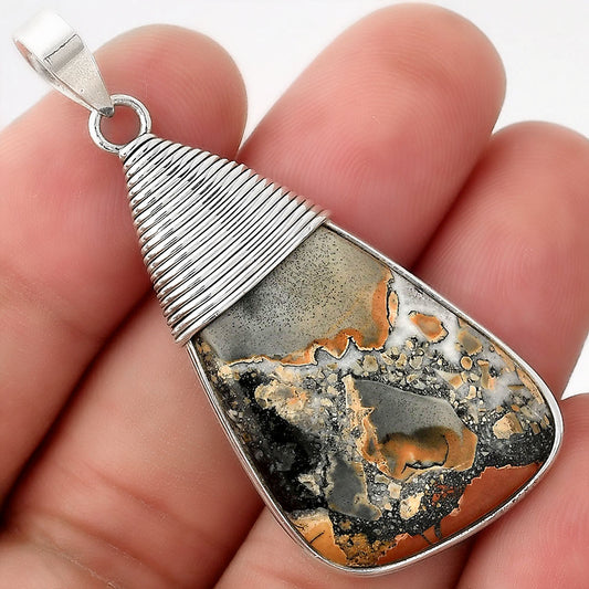 Natural Maligano Jasper - Indonesia Pendant P-1411 SDP156098