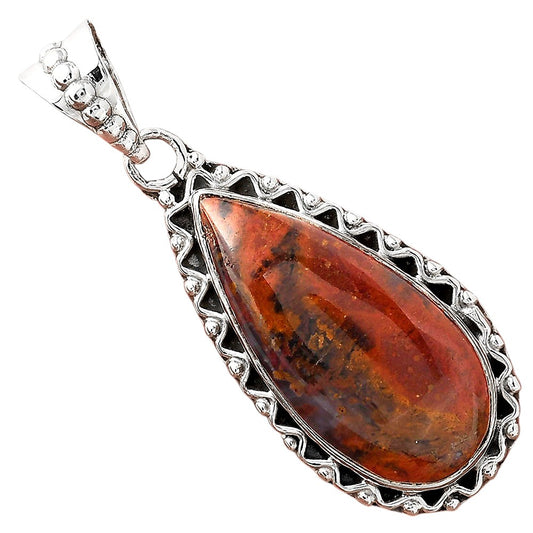Natural Red Moss Agate Pendant P-1514 SDP156105