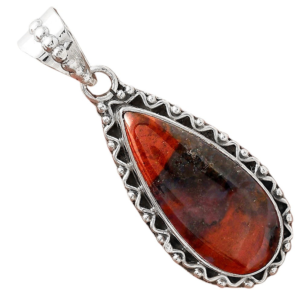 Natural Red Moss Agate Pendant P-1514 SDP156106