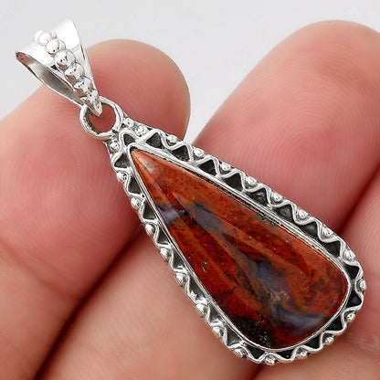 Natural Red Moss Agate Pendant P-1514 SDP156109