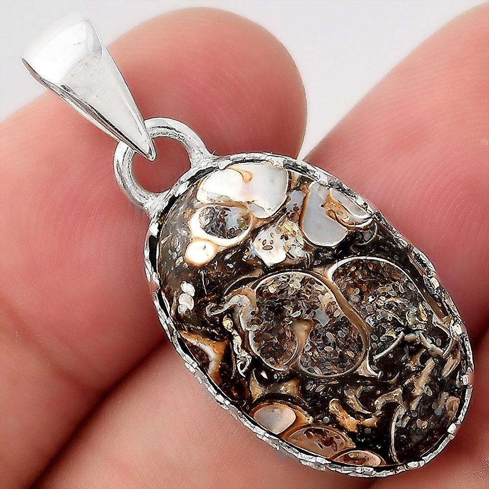 Natural Turtella Jasper - USA Pendant P-1325 SDP156110