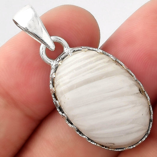 Natural White Scolecite Pendant P-1325 SDP156112
