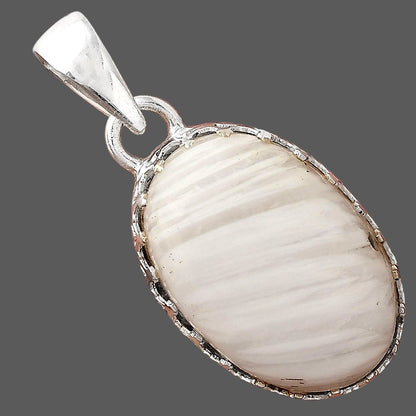 Natural White Scolecite Pendant P-1325 SDP156112