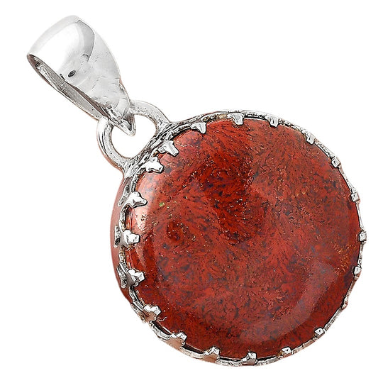 Natural Red Moss Agate Pendant P-1325 SDP156119
