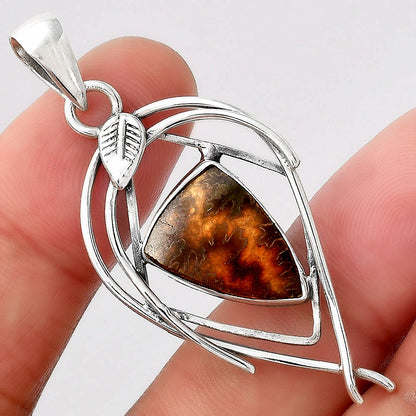 Natural Sutured Ammonite - Madagascar Pendant P-1504 SDP156122