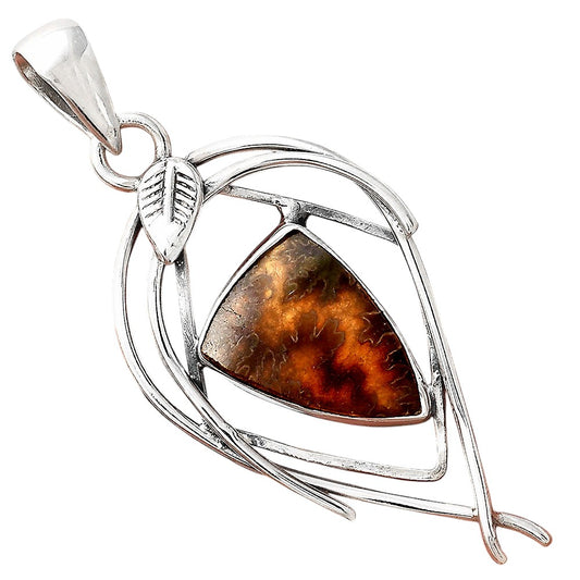 Natural Sutured Ammonite - Madagascar Pendant P-1504 SDP156122