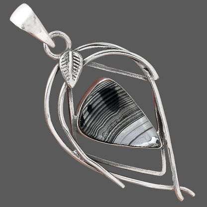 Crown Of Silver Psilomelane - Black Malachite Pendant P-1504 SDP156128