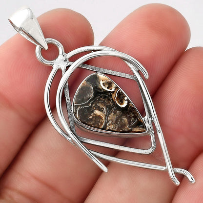 Natural Turtella Jasper - USA Pendant P-1504 SDP156130