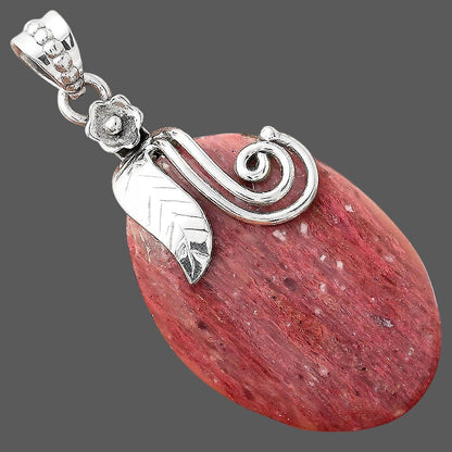 Natural Pink Tulip Quartz Pendant P-1582 SDP156133