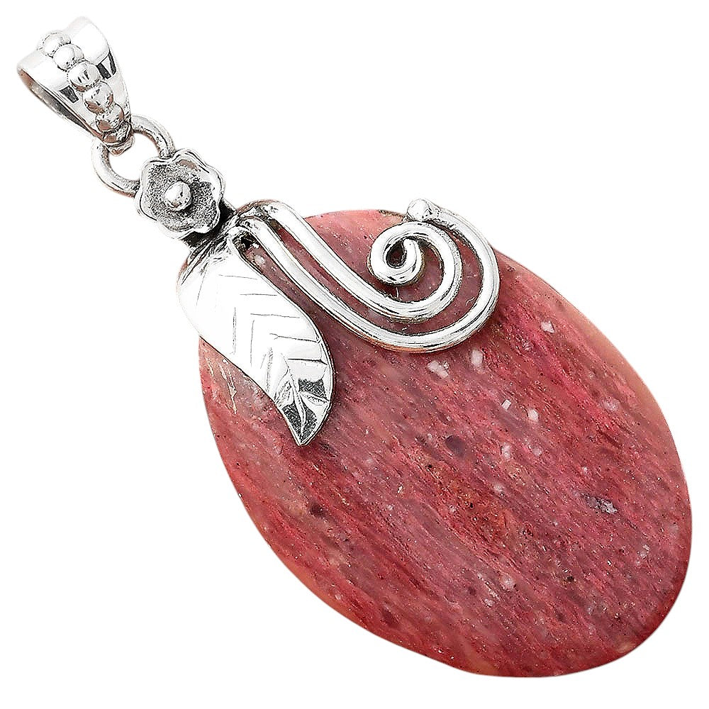 Natural Pink Tulip Quartz Pendant P-1582 SDP156133