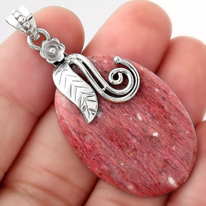 Natural Pink Tulip Quartz Pendant P-1582 SDP156138