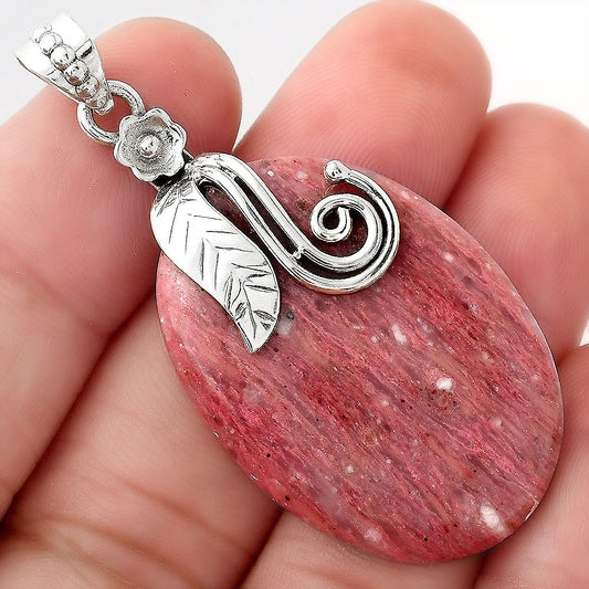 Natural Pink Tulip Quartz Pendant P-1582 SDP156138