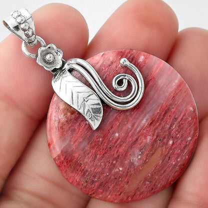 Natural Pink Tulip Quartz Pendant P-1582 SDP156140