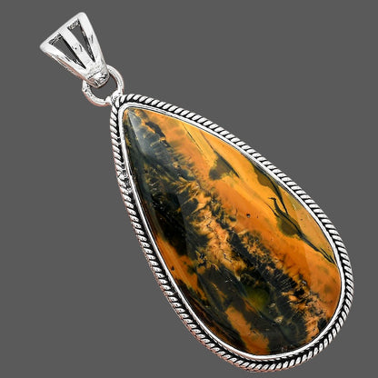 Natural Turkish Rainforest Chrysocolla Pendant P-1056 SDP156156