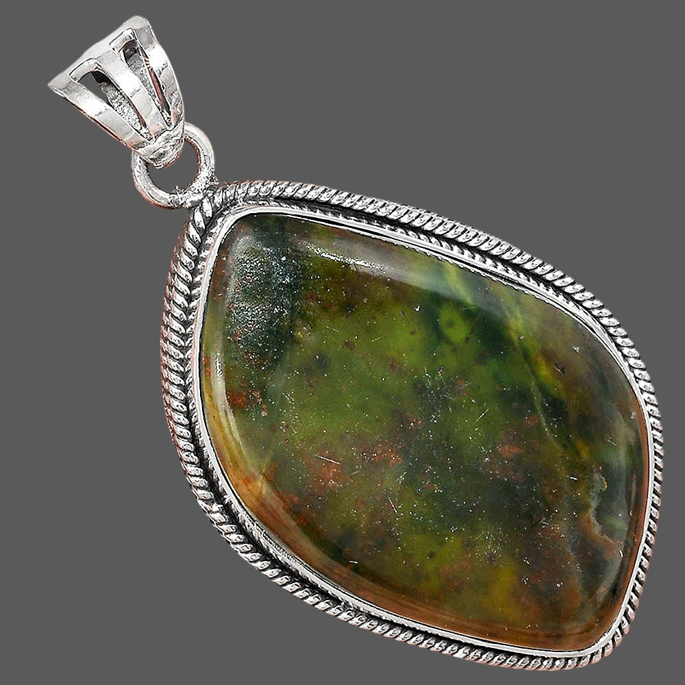 Natural Turkish Rainforest Chrysocolla Pendant P-1056 SDP156157