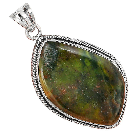 Natural Turkish Rainforest Chrysocolla Pendant P-1056 SDP156157