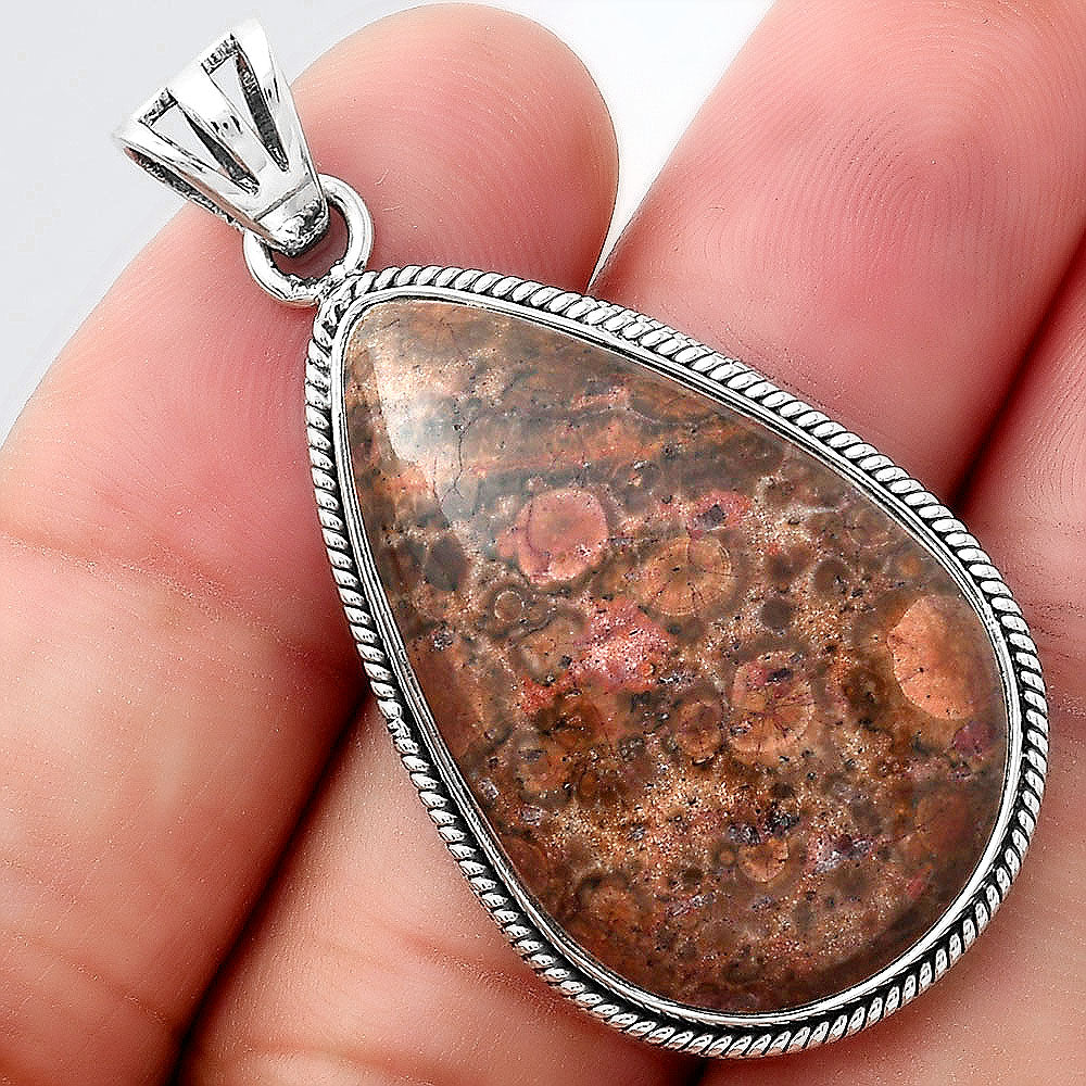 Natural Poppy Jasper Pendant P-1056 SDP156165