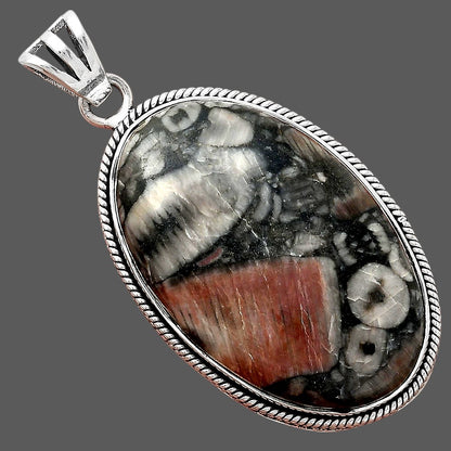 Natural Crinoid Fossil Coral Pendant P-1056 SDP156171