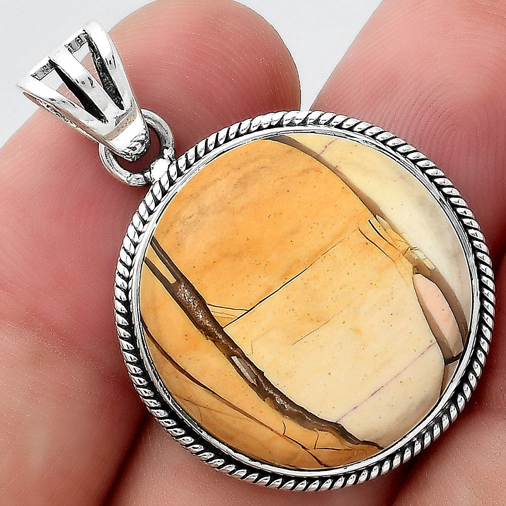 Natural Brecciated Mookaite Pendant P-1056 SDP156173