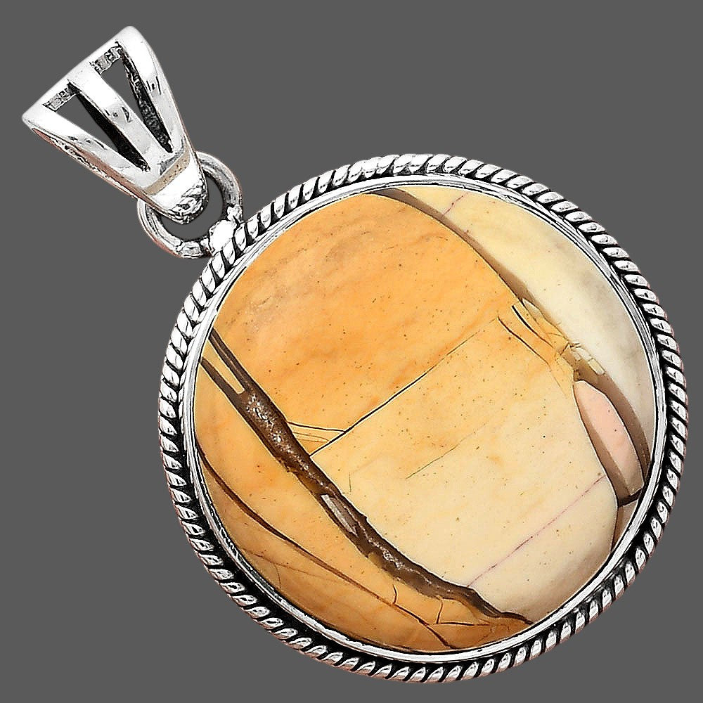 Natural Brecciated Mookaite Pendant P-1056 SDP156173