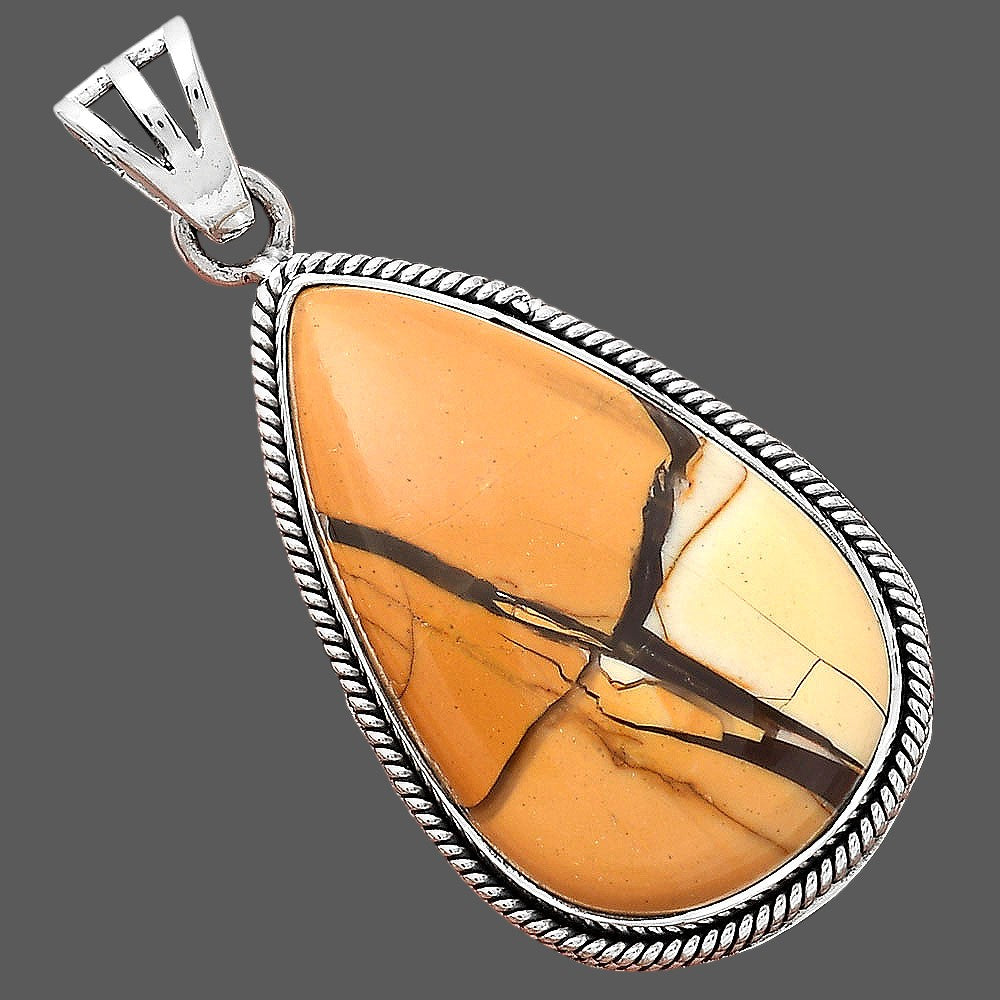 Natural Brecciated Mookaite Pendant P-1056 SDP156194