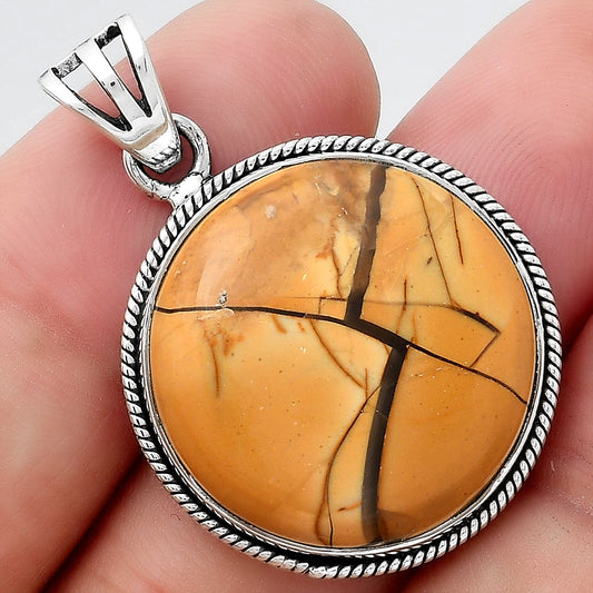 Natural Brecciated Mookaite Pendant P-1056 SDP156196