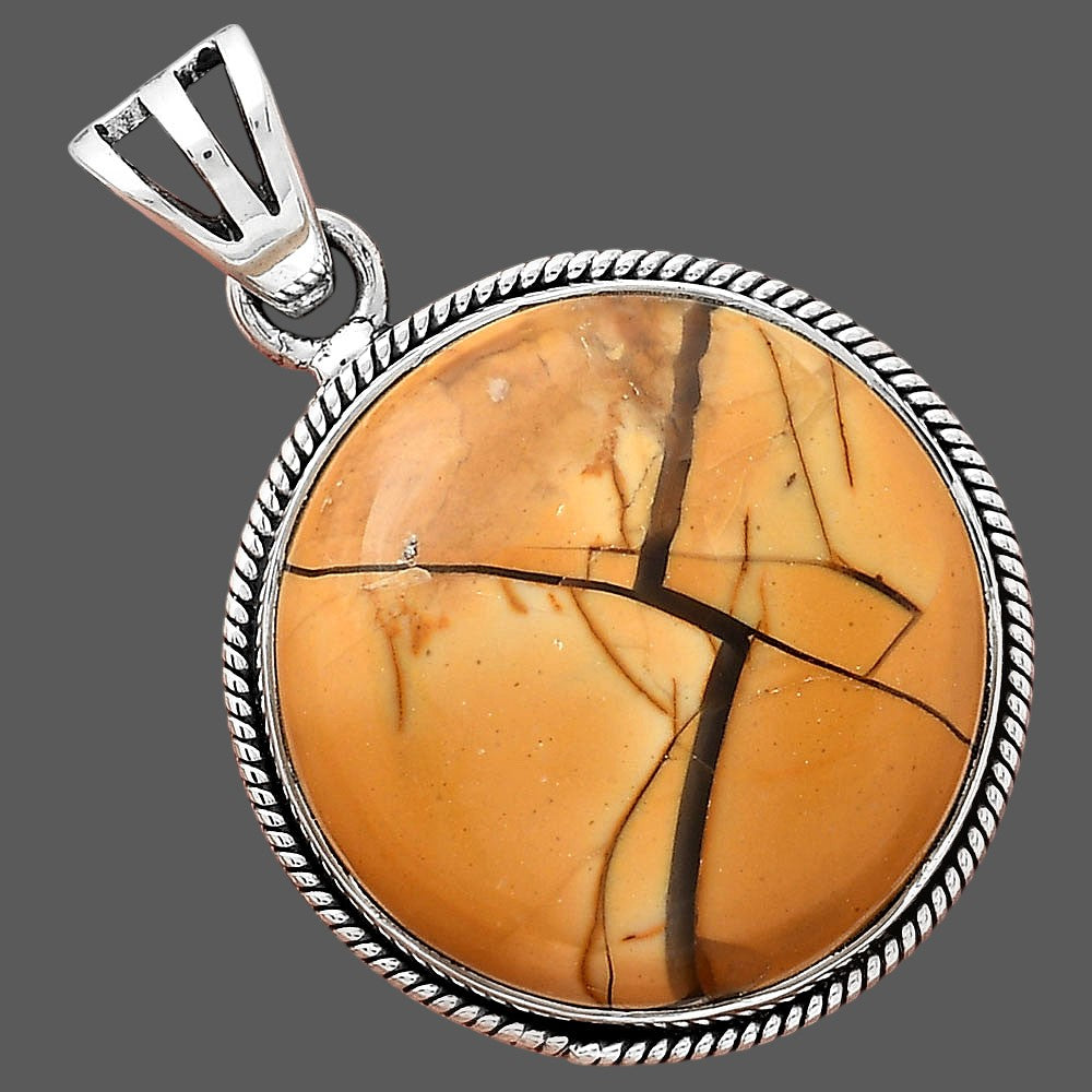 Natural Brecciated Mookaite Pendant P-1056 SDP156196
