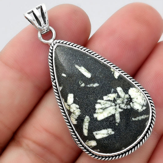Natural Hornblende Pendant P-1056 SDP156197