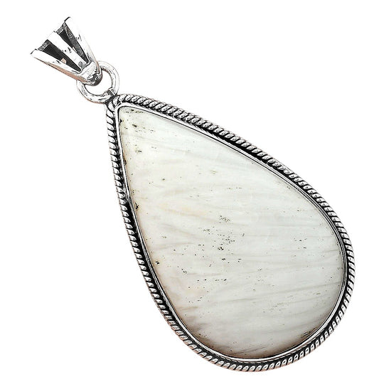 Natural White Scolecite Pendant P-1056 SDP156199