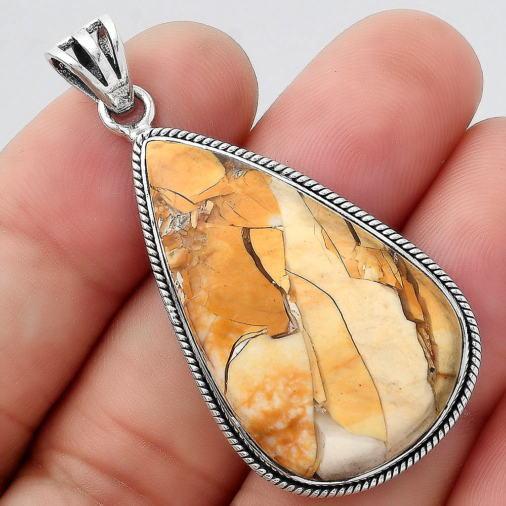 Natural Brecciated Mookaite Pendant P-1056 SDP156214