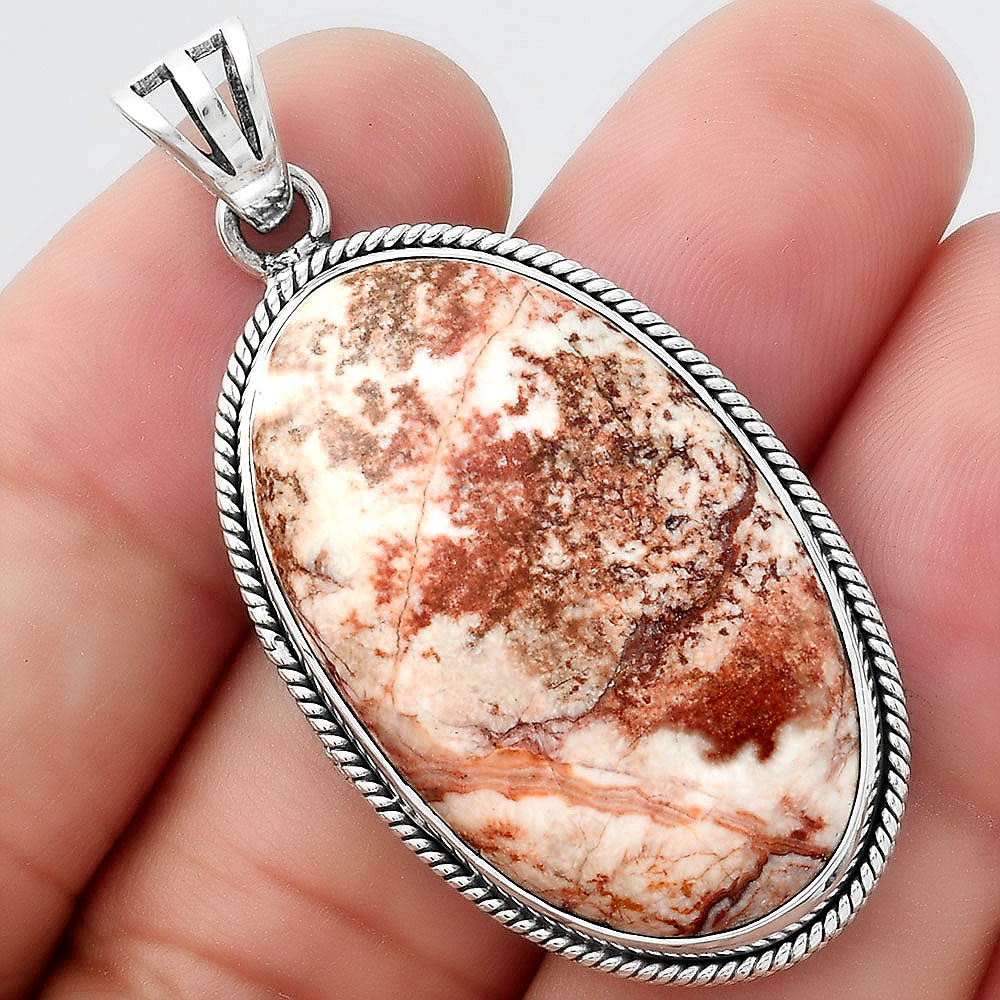 Natural Rosetta Picture Jasper Pendant P-1056 SDP156222