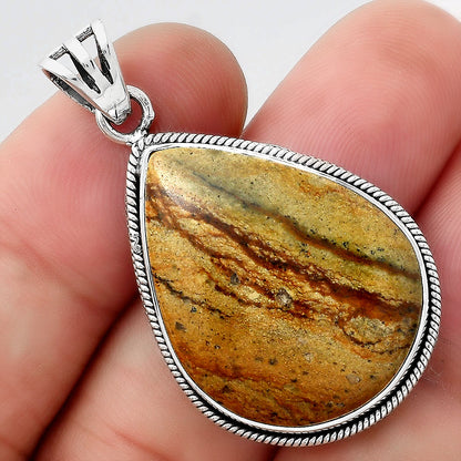 Natural Rocky Butte Picture Jasper Pendant P-1056 SDP156224