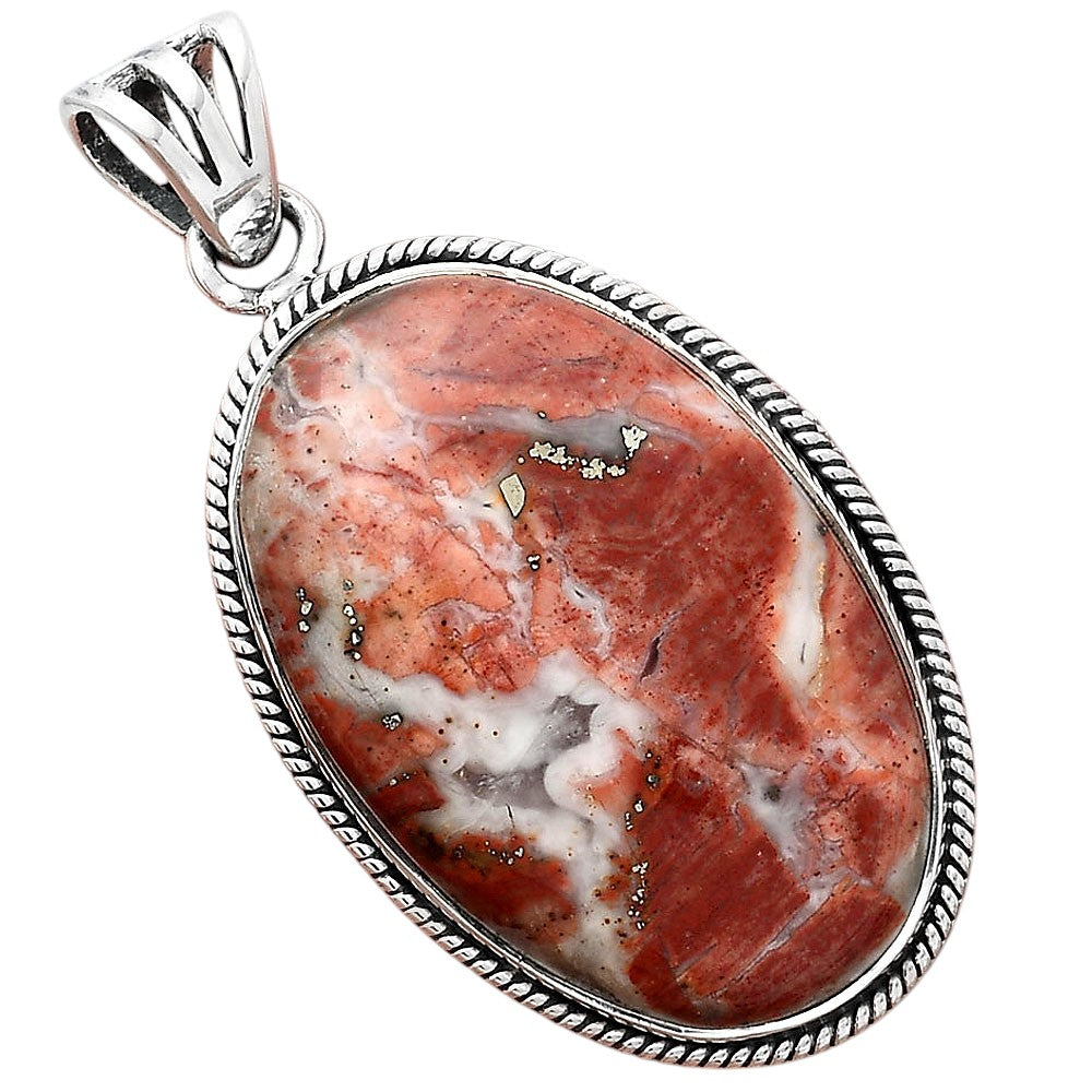 Natural Rosetta Picture Jasper Pendant P-1056 SDP156231