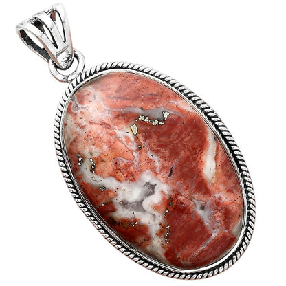 Natural Rosetta Picture Jasper Pendant P-1056 SDP156231
