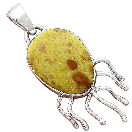 Natural Green Opal Madagascar Pendant P-1565 SDP156243