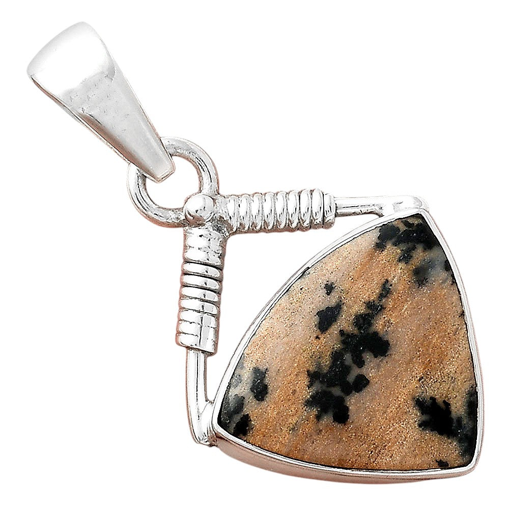 Natural Russian Honey Dendrite Opal Pendant P-1600 SDP156249