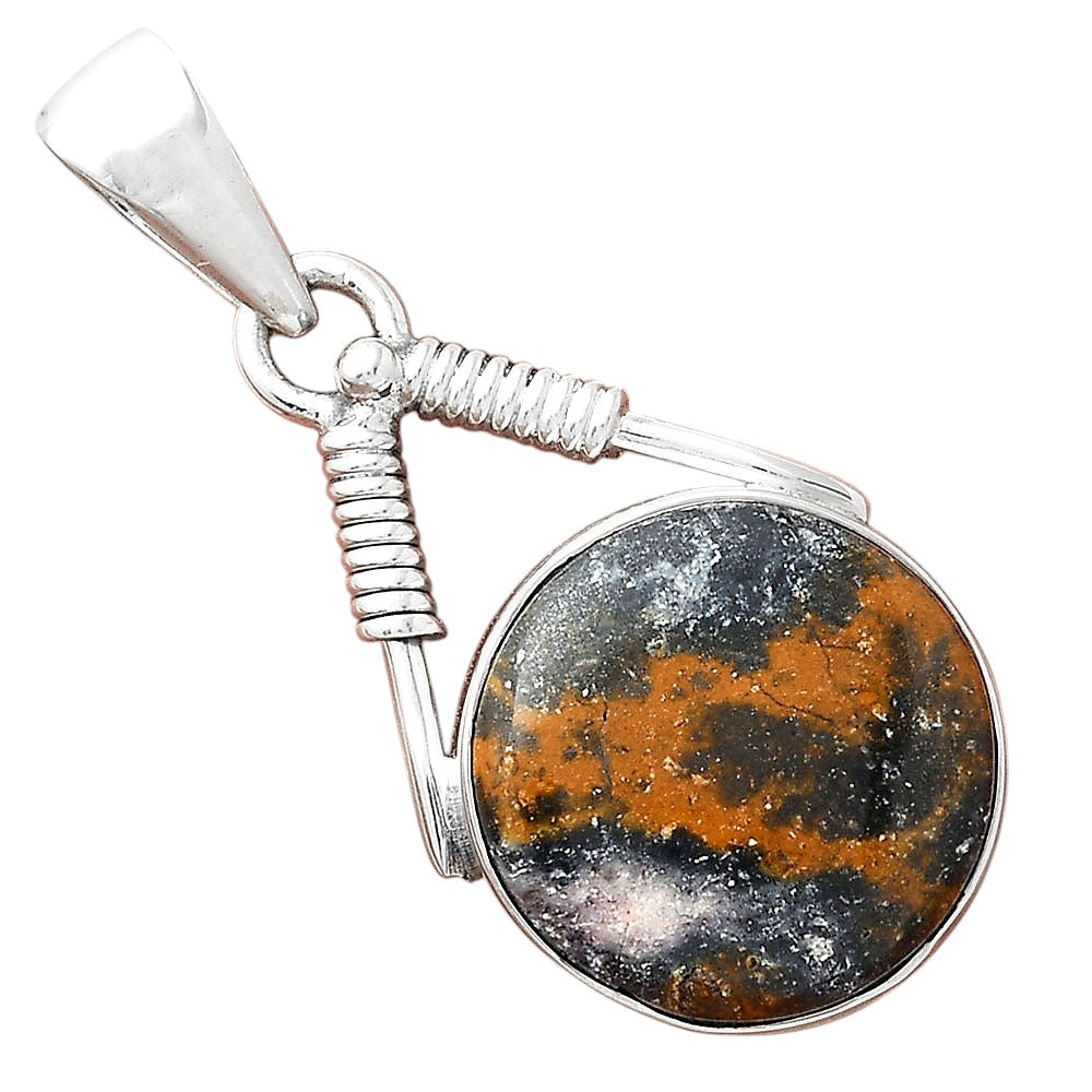 Natural Indian Blanket Jasper Pendant P-1600 SDP156250