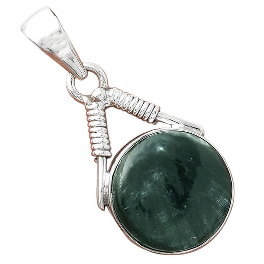 Natural Russian Seraphinite Pendant P-1600 SDP156256