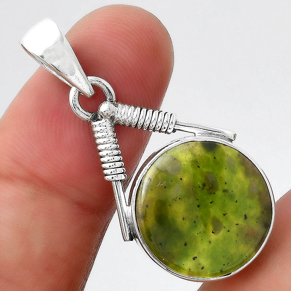 Natural Chrome Chalcedony Pendant P-1600 SDP156260