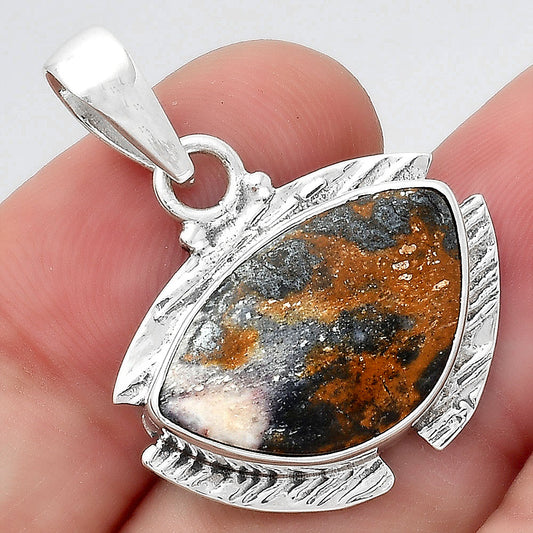 Natural Indian Blanket Jasper Pendant P-1705 SDP156262