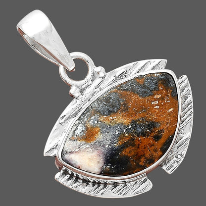 Natural Indian Blanket Jasper Pendant P-1705 SDP156262